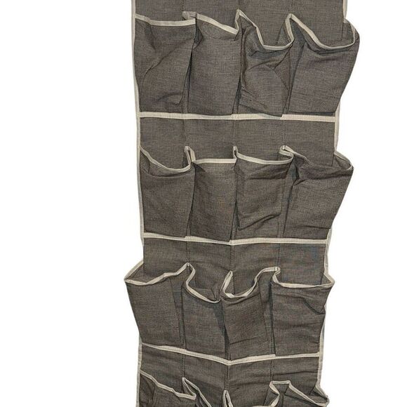 *New* Sonoma Goods For Life Gray Black White Multi-pocket Hanging Organizer 17"x - Picture 1 of 14